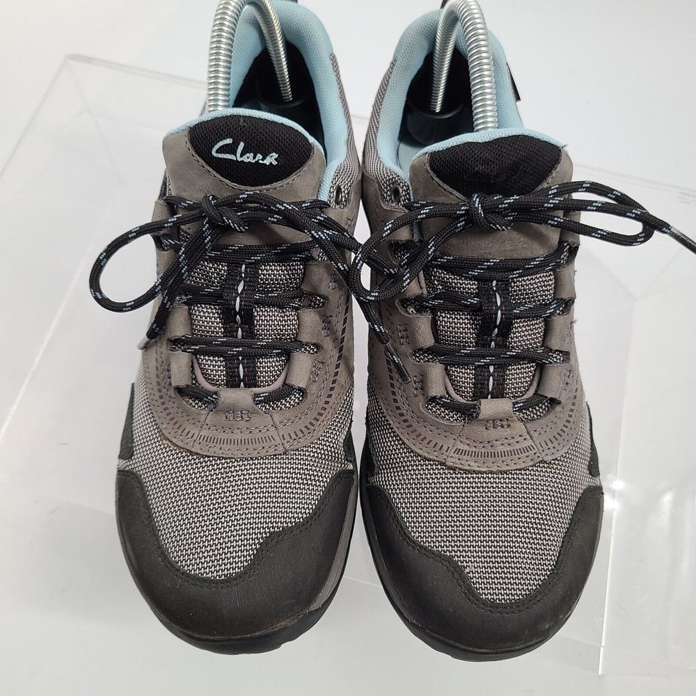 Clarks Outdoor Women's Size 9.5 M GoreTex Gray Blue Athletic Hiking Shoes